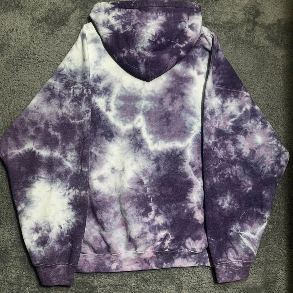 Popular Poison Legendary Mt. Fuji Tie-Dye Hoodie Purple White 2XL Japan Streetwe - Picture 9 of 9